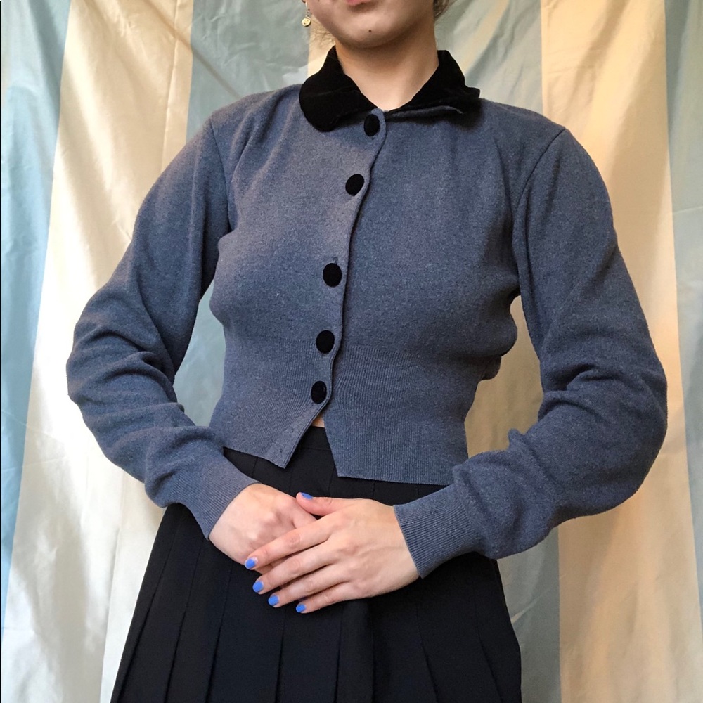 Modern witch totally goth pin up cropped sweater